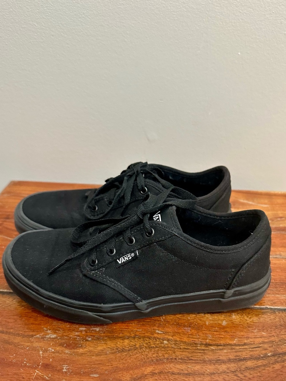 Vans Authentic Black Canvas Skate Shoe Sneaker